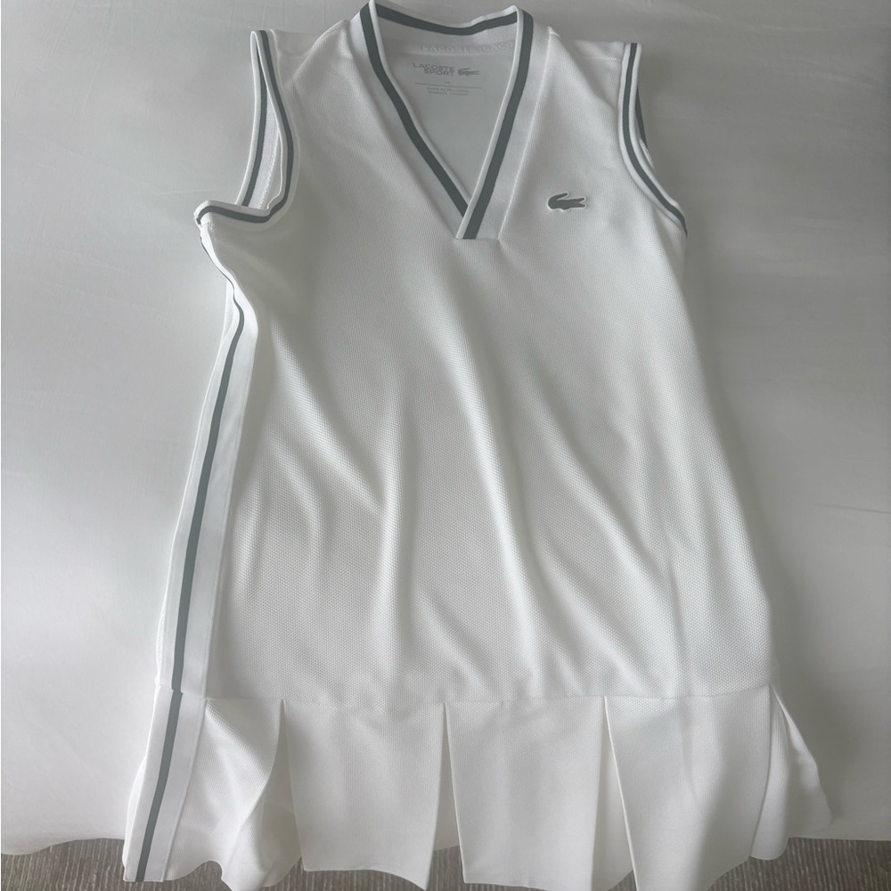 Lacoste White Sport Polo with Black Trim